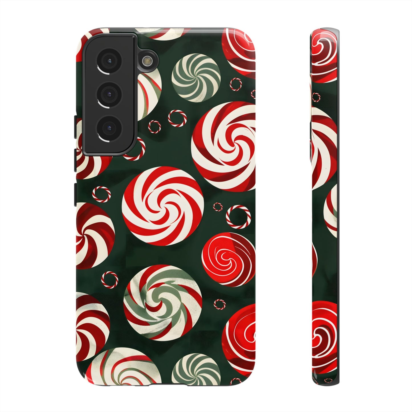 Peppermint Swirl Burst – Tough Glossy Samsung Galaxy Case