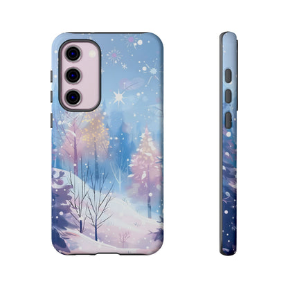 Frosted Winter Forest – Tough Glossy Samsung Galaxy Case