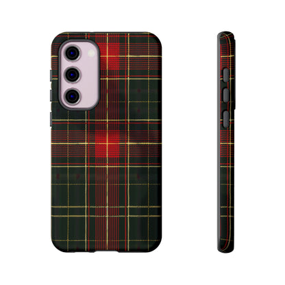 Classic Christmas Tartan – Tough Glossy Samsung Galaxy Case