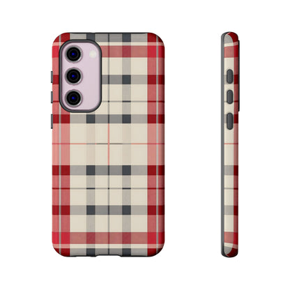Winter Tartan Classic – Tough Glossy Samsung Galaxy Case