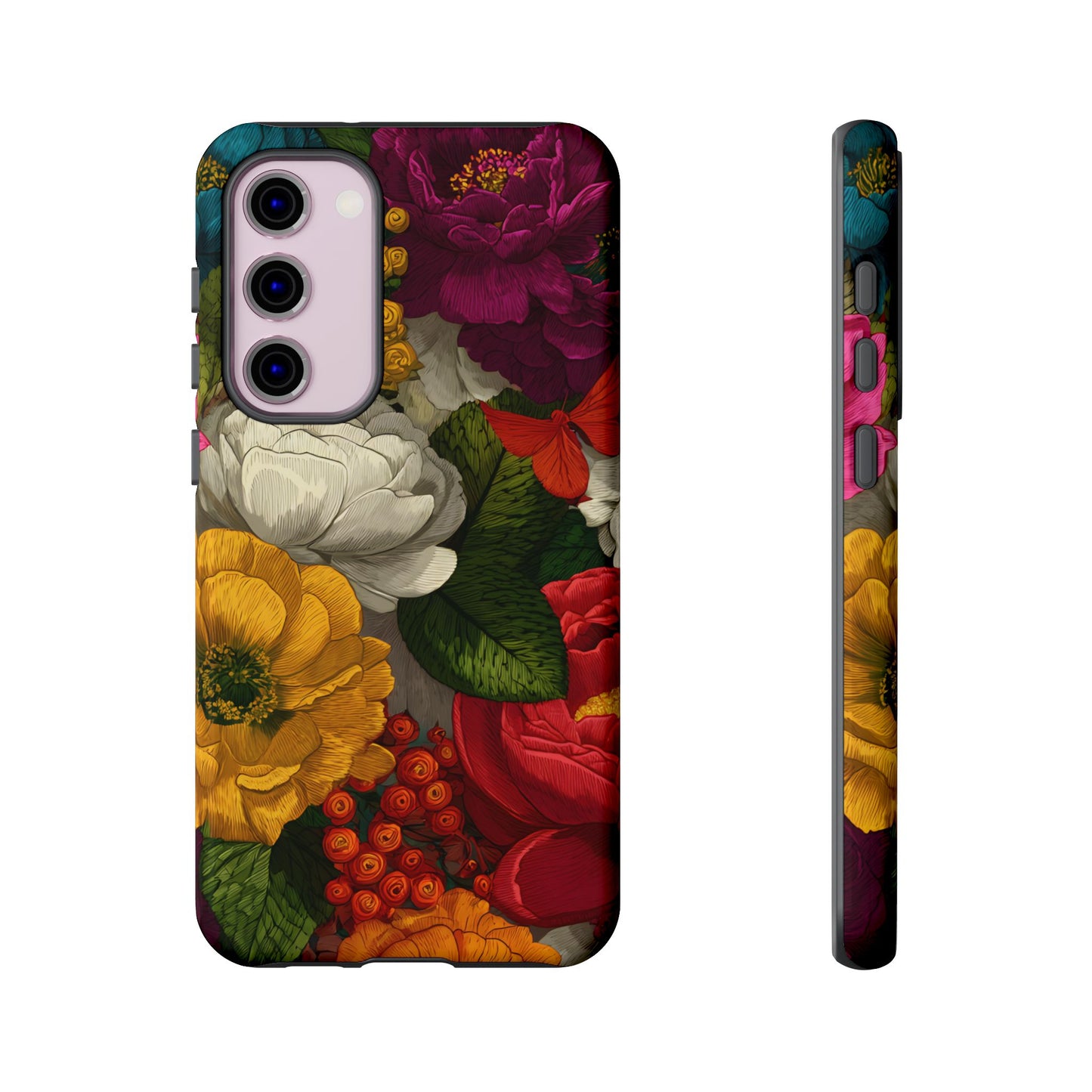 Midnight Bloom – Tough Glossy Samsung Galaxy Case