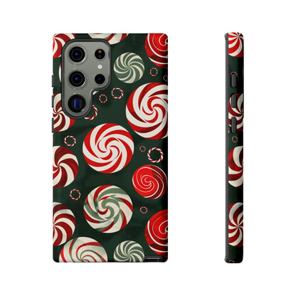Peppermint Swirl Burst – Tough Glossy Samsung Galaxy Case