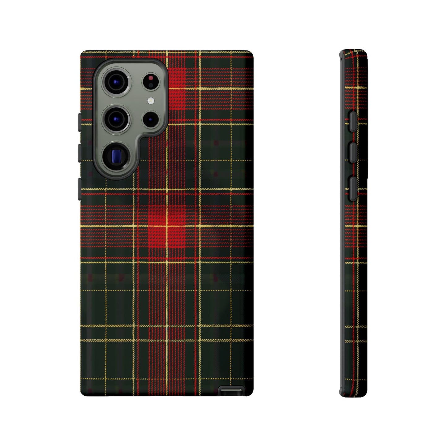 Classic Christmas Tartan – Tough Glossy Samsung Galaxy Case