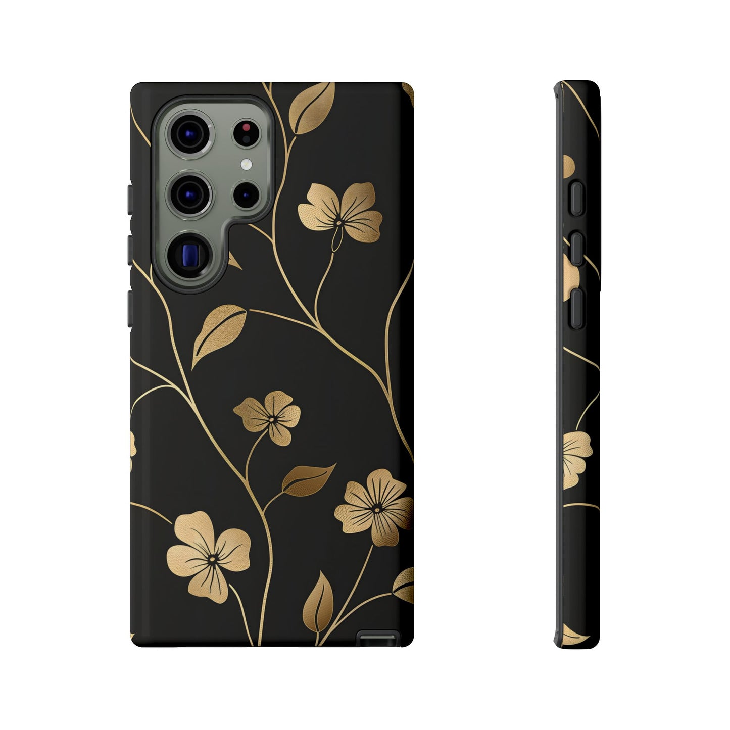 Golden Elegance – Tough Glossy Samsung Galaxy Case