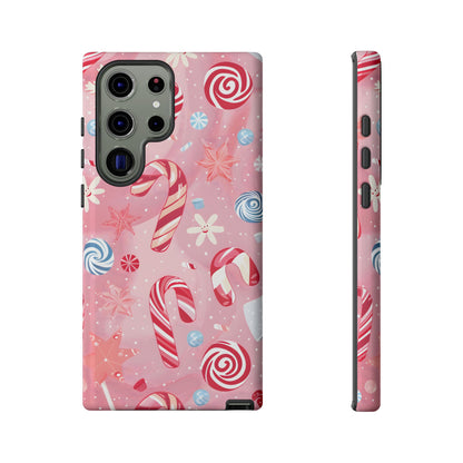 Candy Cane Swirl – Tough Glossy Samsung Galaxy Case