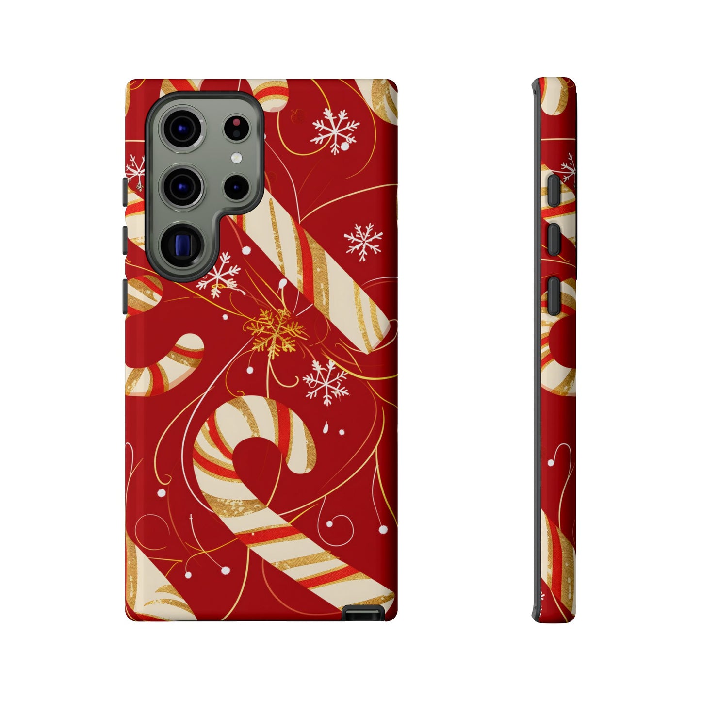 Golden Candy Cane Luxe – Tough Glossy Samsung Galaxy Case