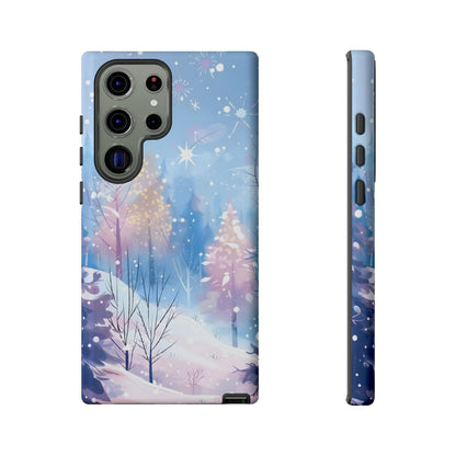 Frosted Winter Forest – Tough Glossy Samsung Galaxy Case