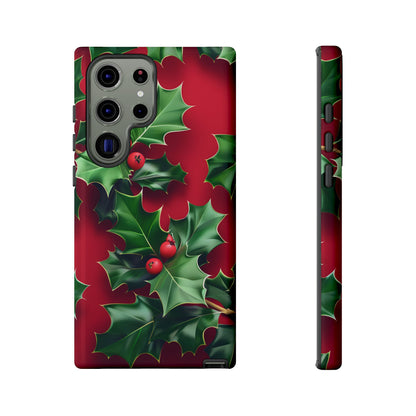 Holly Berry Bloom – Tough Glossy Samsung Galaxy Case