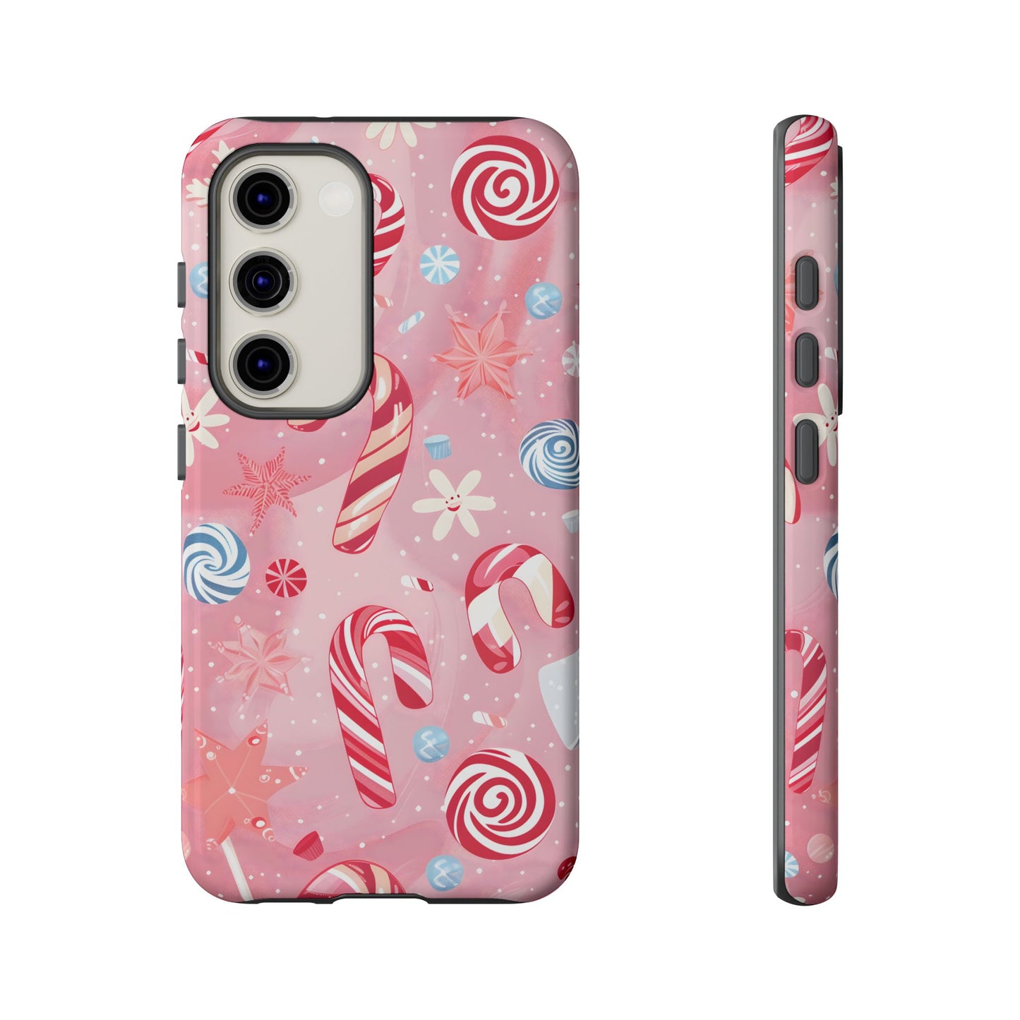 Candy Cane Swirl – Tough Glossy Samsung Galaxy Case