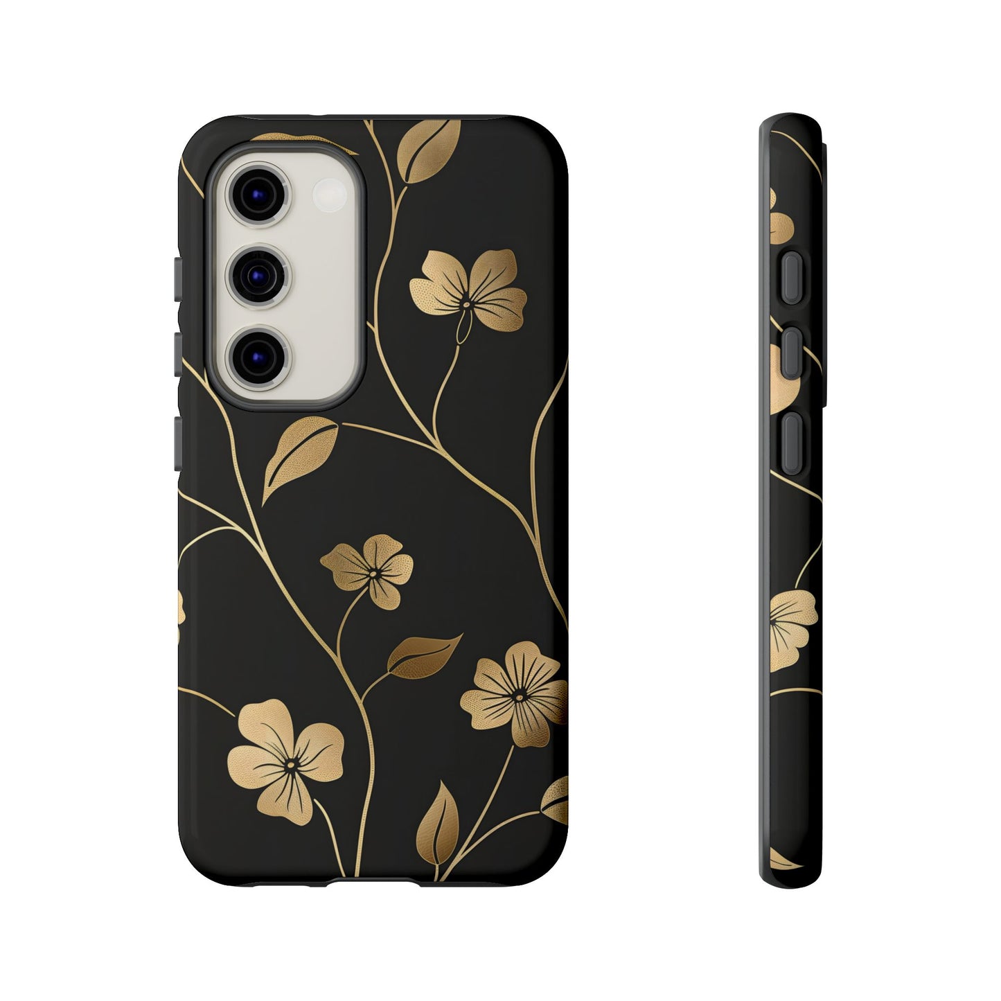 Golden Elegance – Tough Glossy Samsung Galaxy Case