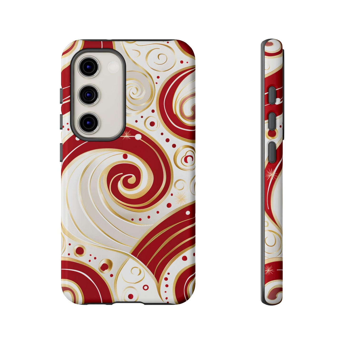Golden Candy Swirl – Tough Glossy Samsung Galaxy Case