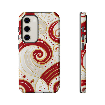 Golden Candy Swirl – Tough Glossy Samsung Galaxy Case