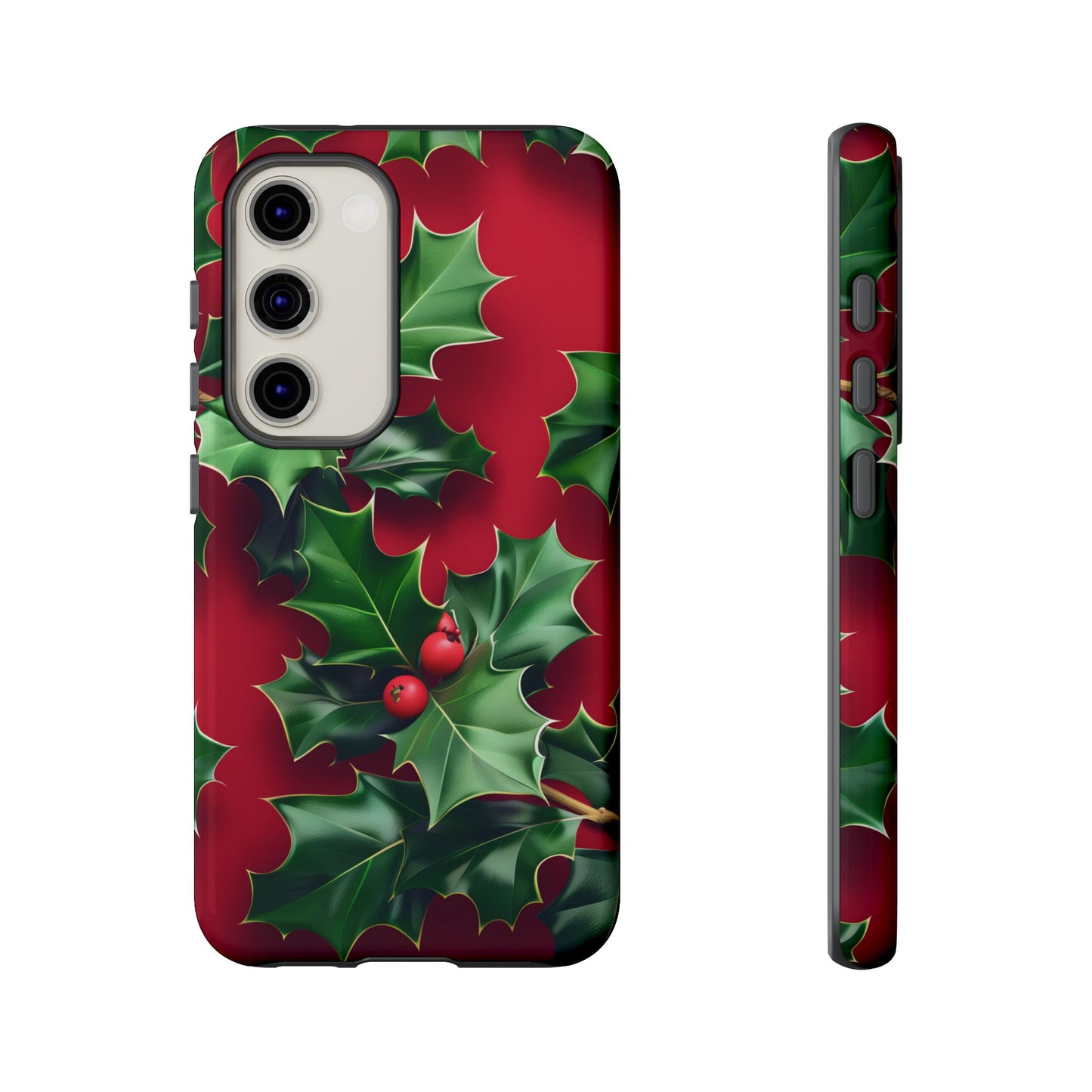 Holly Berry Bloom – Tough Glossy Samsung Galaxy Case