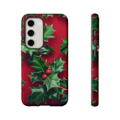 Holly Berry Bloom – Tough Glossy Samsung Galaxy Case