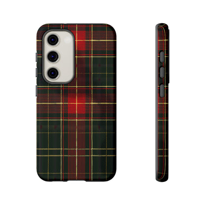 Classic Christmas Tartan – Tough Glossy Samsung Galaxy Case