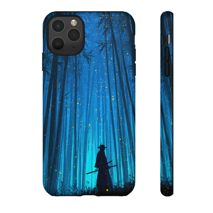 Shadowed Bamboo Sentinel – Tough Glossy iPhone Case