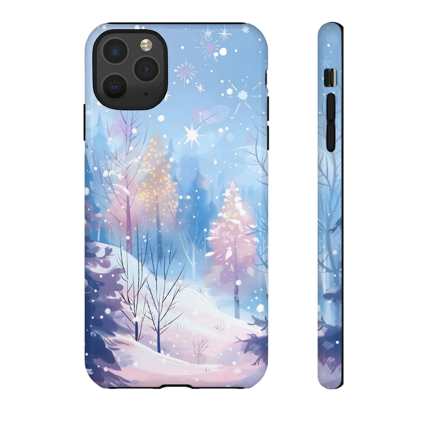 Frosted Winter Forest – Tough Glossy iPhone Case