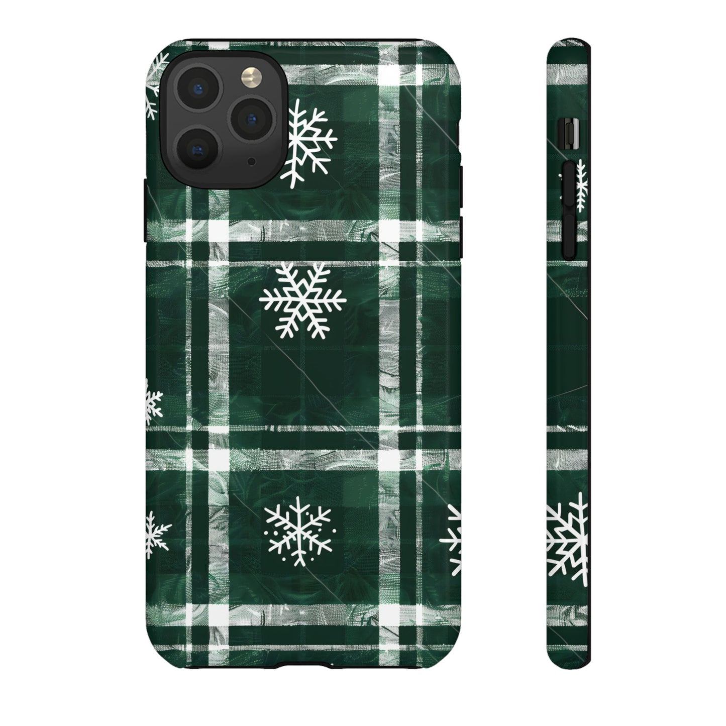 Frosted Tartan – Tough Glossy iPhone Case