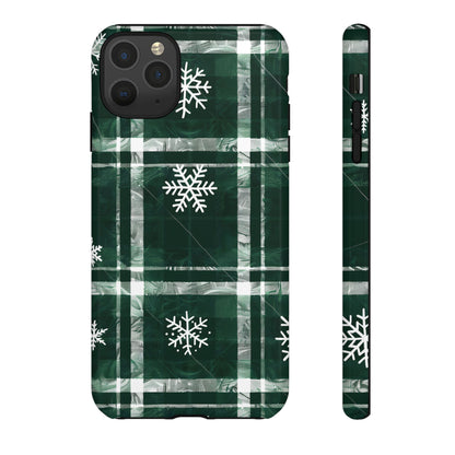 Frosted Tartan – Tough Glossy iPhone Case