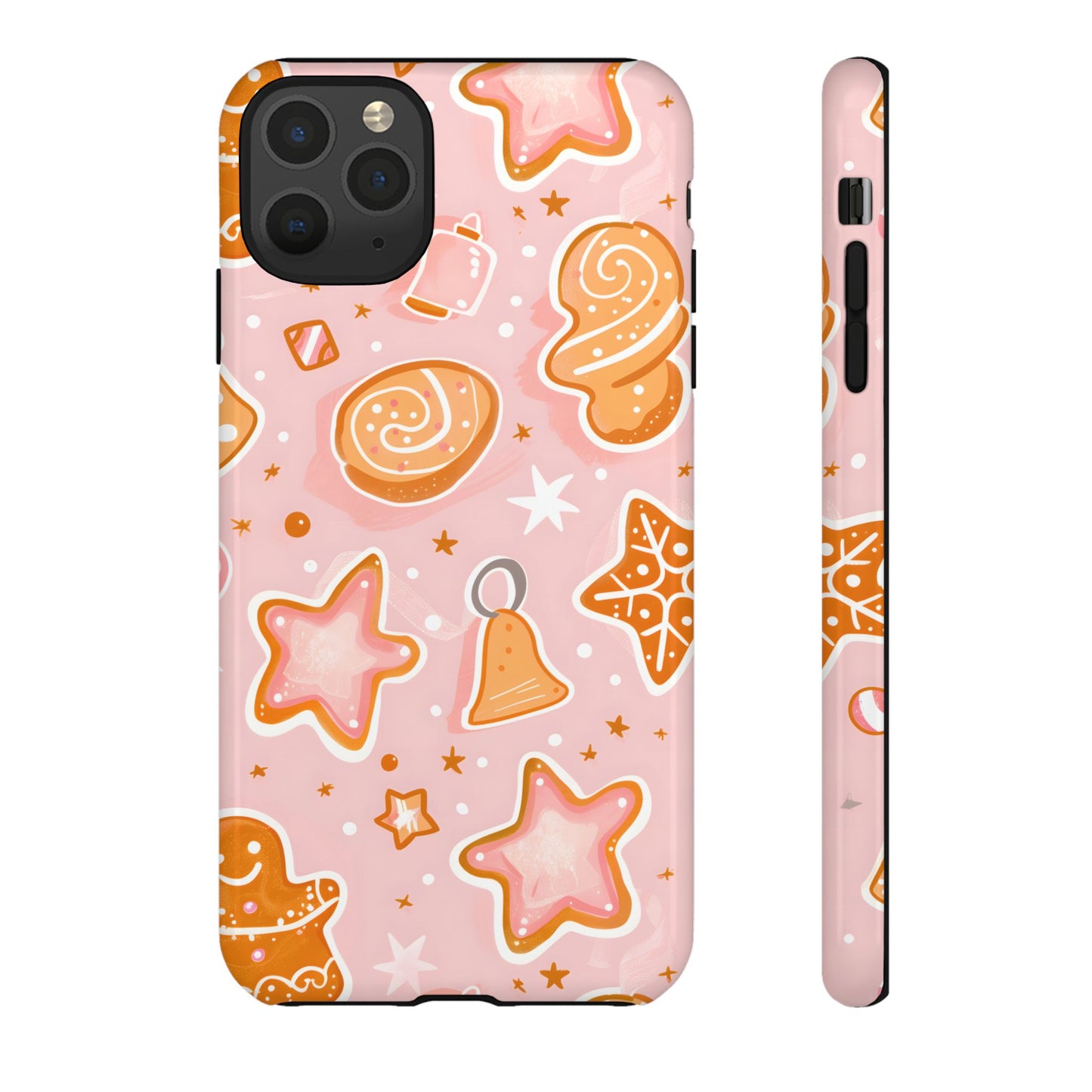 Gingerbread Sweet Stars – Tough Glossy iPhone Case