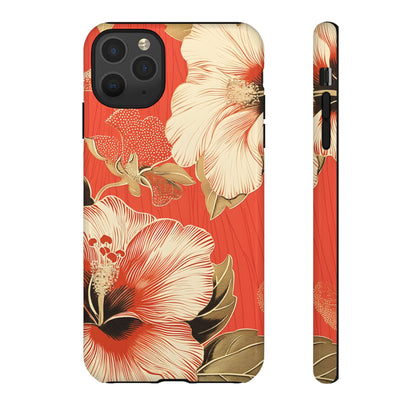Golden Hibiscus – Tough Glossy iPhone Case