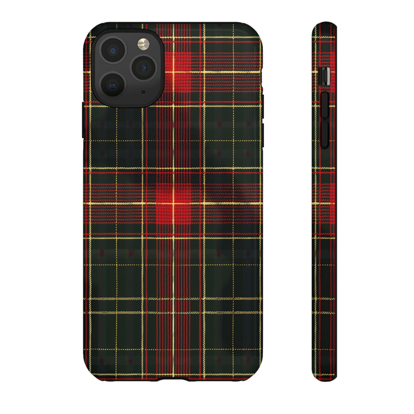 Classic Christmas Tartan – Tough Glossy iPhone Case