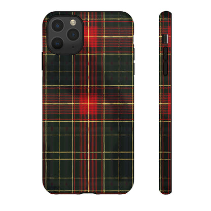 Classic Christmas Tartan – Tough Glossy iPhone Case
