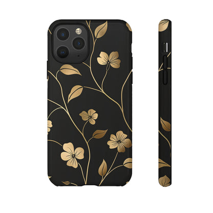 Golden Elegance – Tough Glossy iPhone Case
