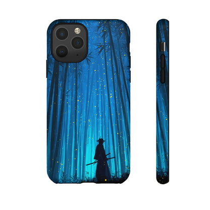 Shadowed Bamboo Sentinel – Tough Glossy iPhone Case