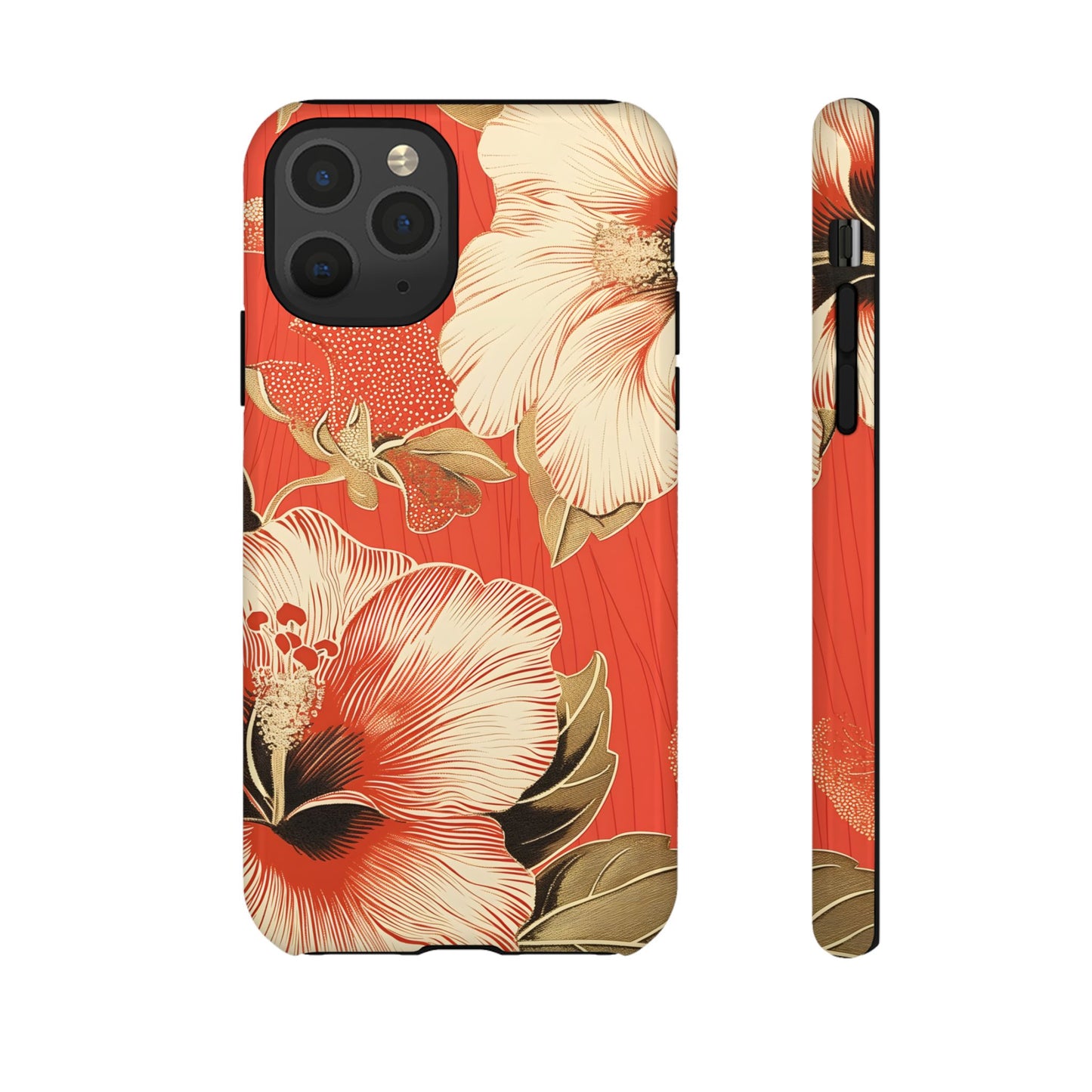 Golden Hibiscus – Tough Glossy iPhone Case