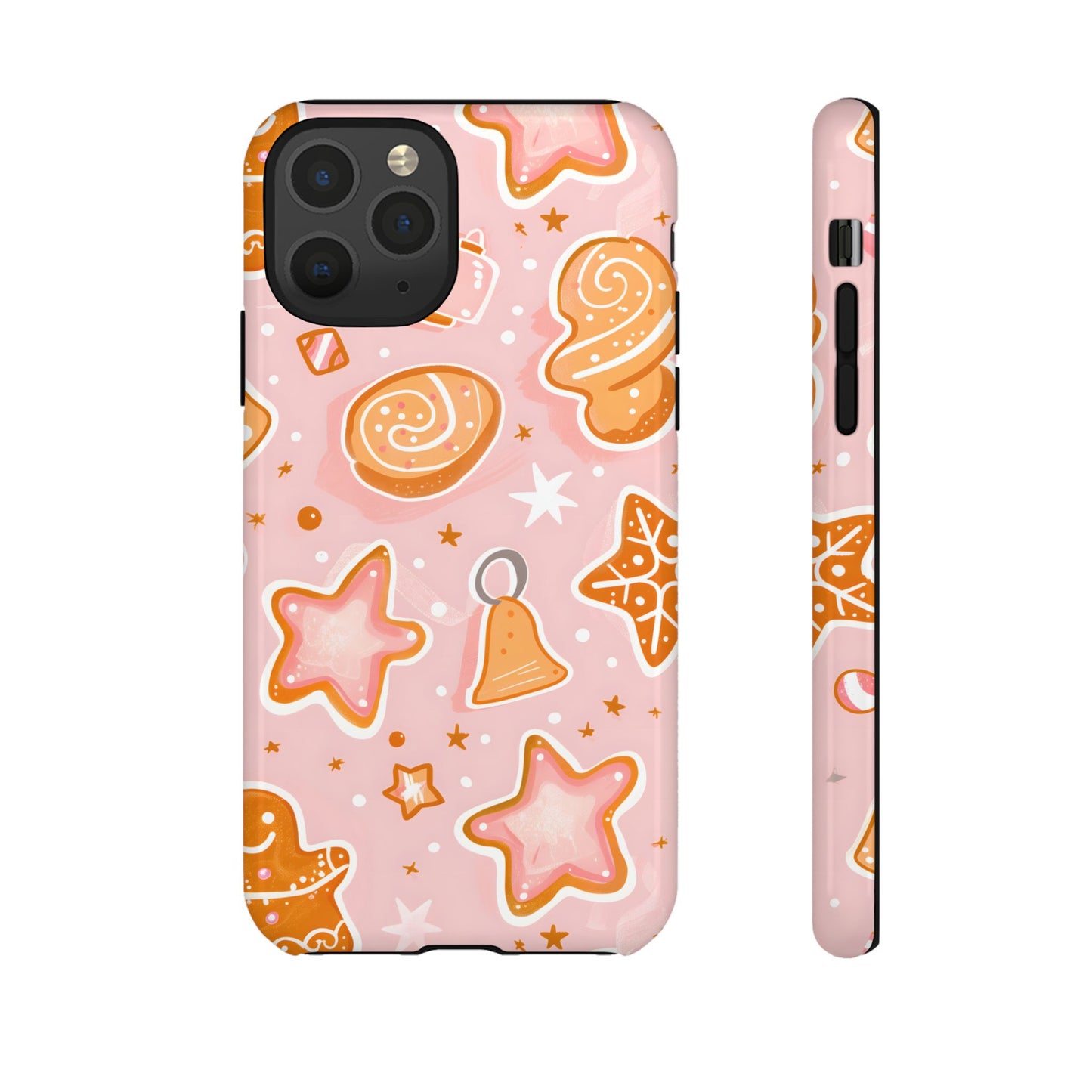 Gingerbread Sweet Stars – Tough Glossy iPhone Case