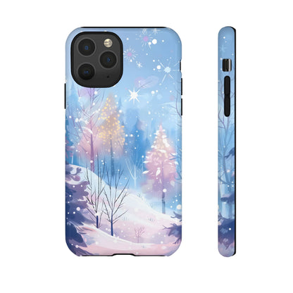 Frosted Winter Forest – Tough Glossy iPhone Case