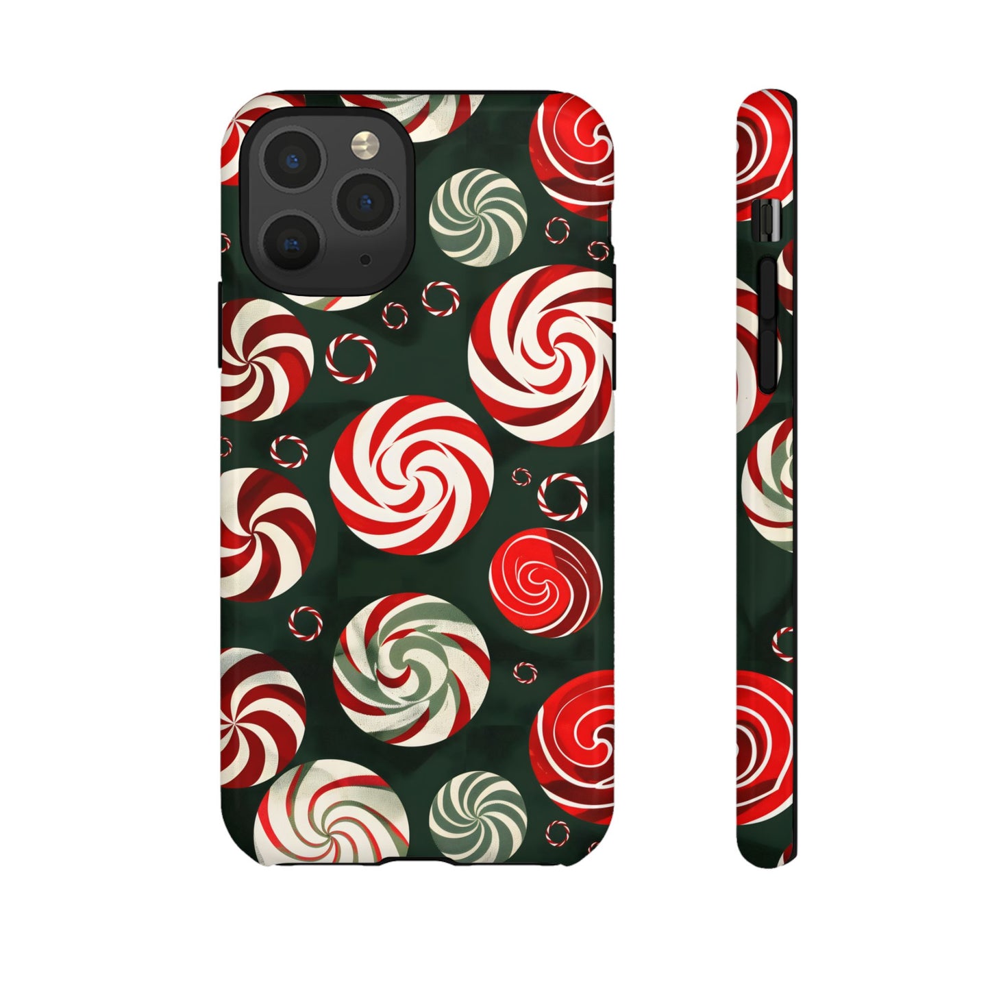 Peppermint Swirl Burst – Tough Glossy iPhone Case