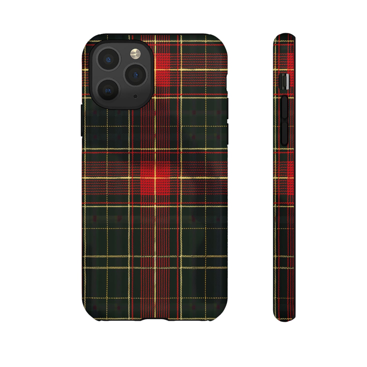 Classic Christmas Tartan – Tough Glossy iPhone Case