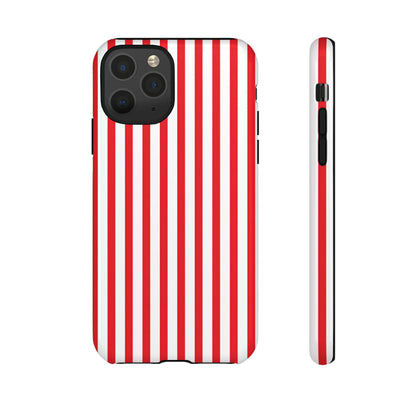 Candy Cane Stripes – Tough Glossy iPhone Case