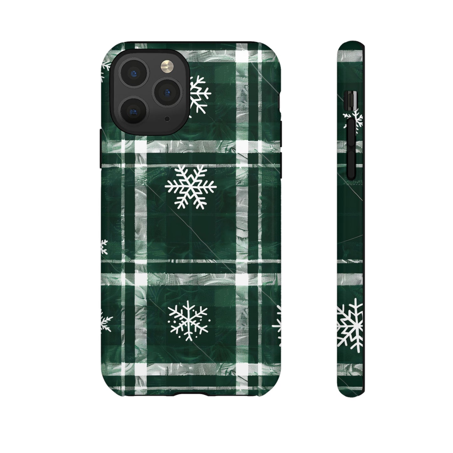 Frosted Tartan – Tough Glossy iPhone Case