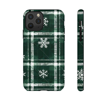 Frosted Tartan – Tough Glossy iPhone Case
