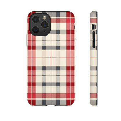 Winter Tartan Classic – Tough Glossy iPhone Case