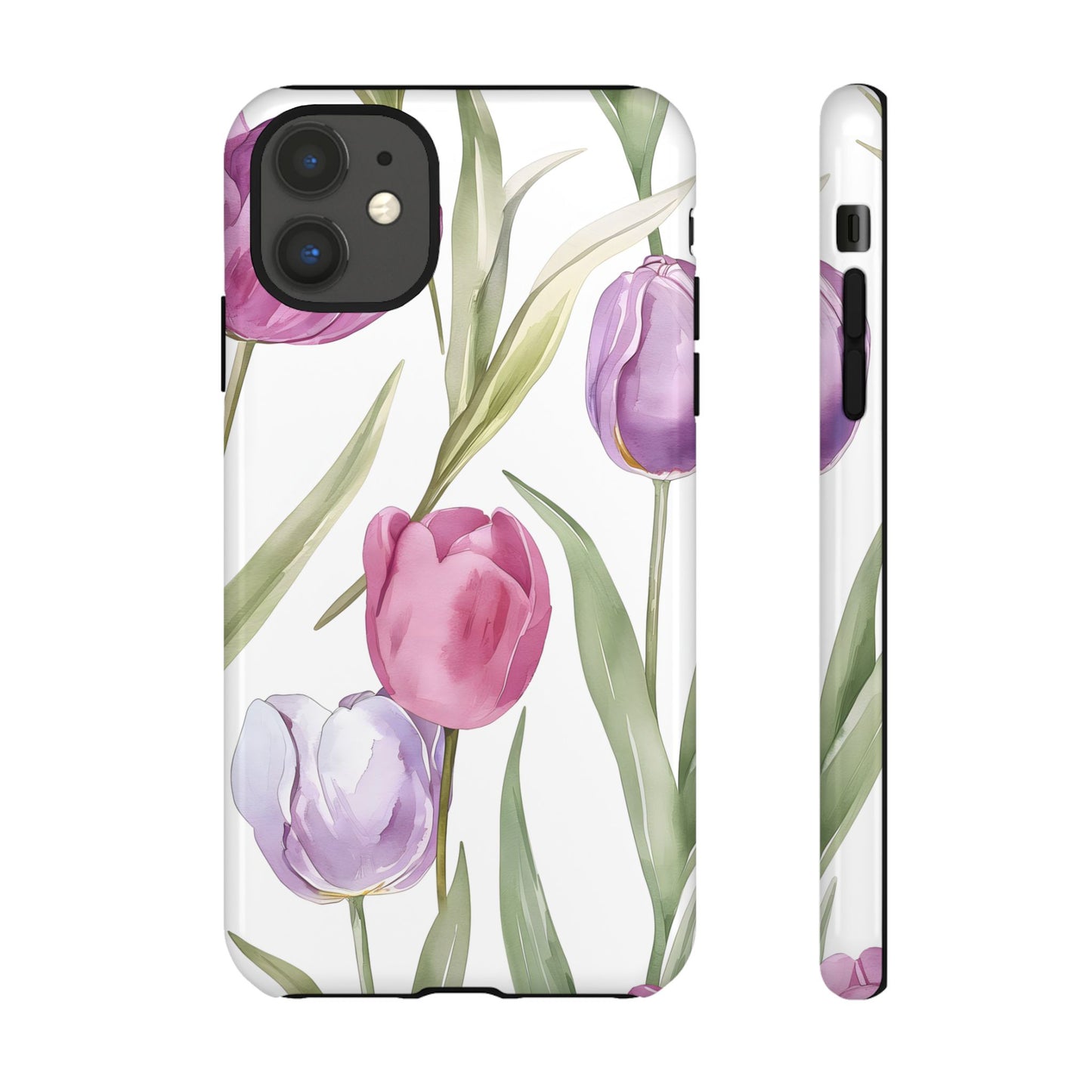 Tulip Serenade – Tough Glossy iPhone Case