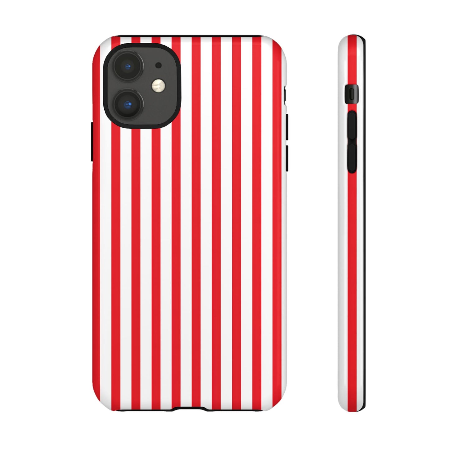 Candy Cane Stripes – Tough Glossy iPhone Case