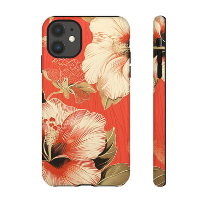 Golden Hibiscus – Tough Glossy iPhone Case