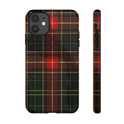 Classic Christmas Tartan – Tough Glossy iPhone Case
