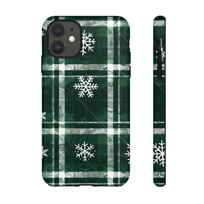 Frosted Tartan – Tough Glossy iPhone Case