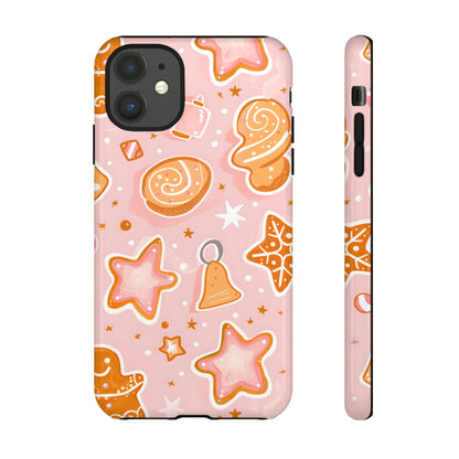 Gingerbread Sweet Stars – Tough Glossy iPhone Case