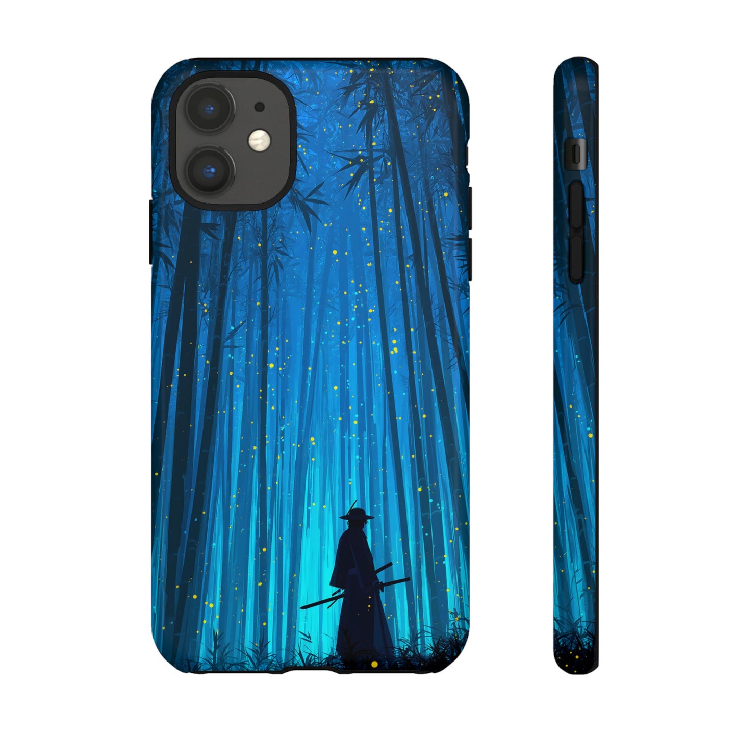 Shadowed Bamboo Sentinel – Tough Glossy iPhone Case