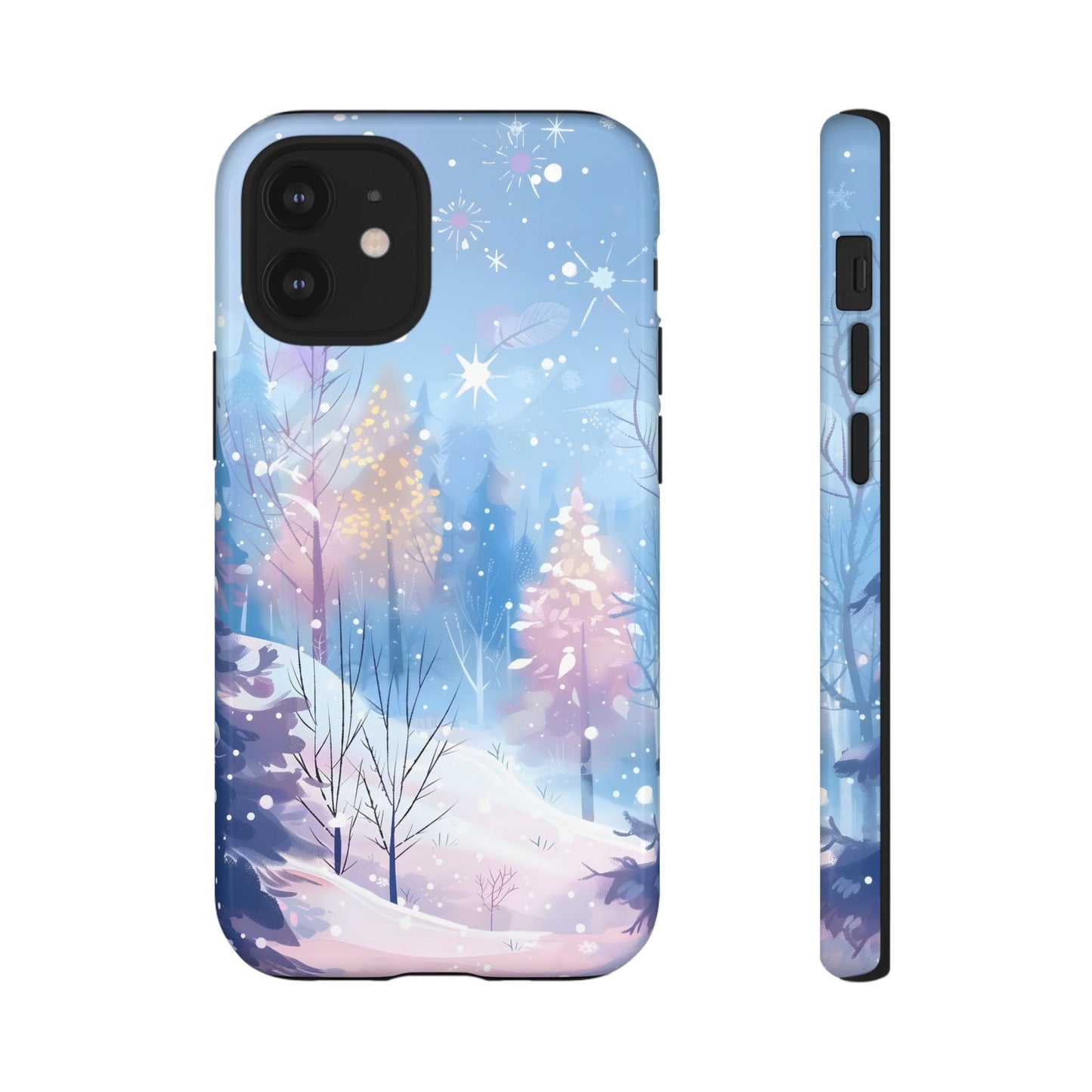 Frosted Winter Forest – Tough Glossy iPhone Case