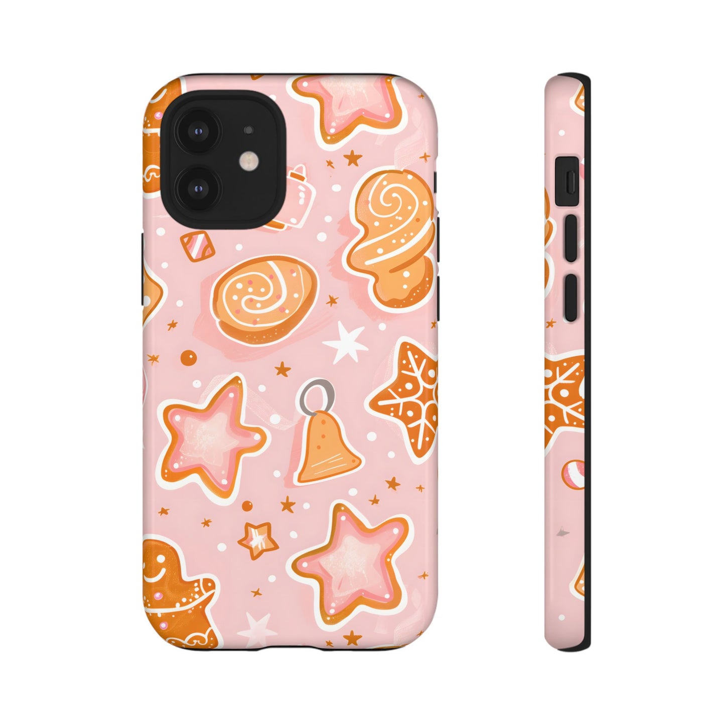Gingerbread Sweet Stars – Tough Glossy iPhone Case