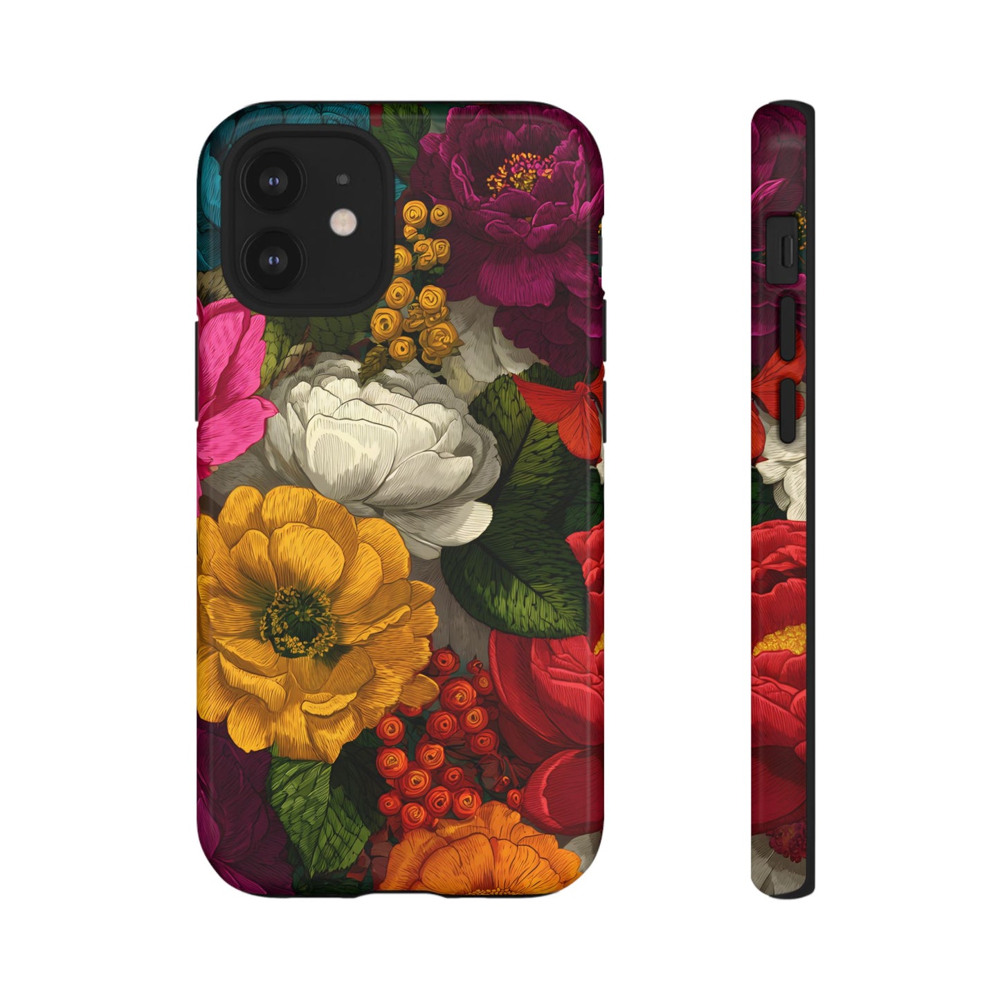 Midnight Bloom – Tough Glossy iPhone Case
