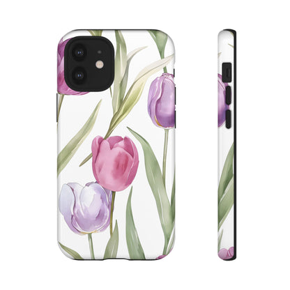 Tulip Serenade – Tough Glossy iPhone Case
