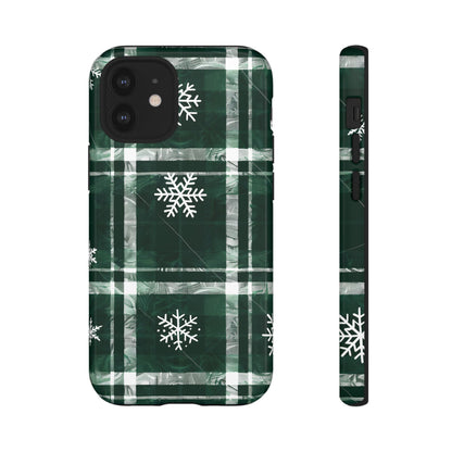Frosted Tartan – Tough Glossy iPhone Case